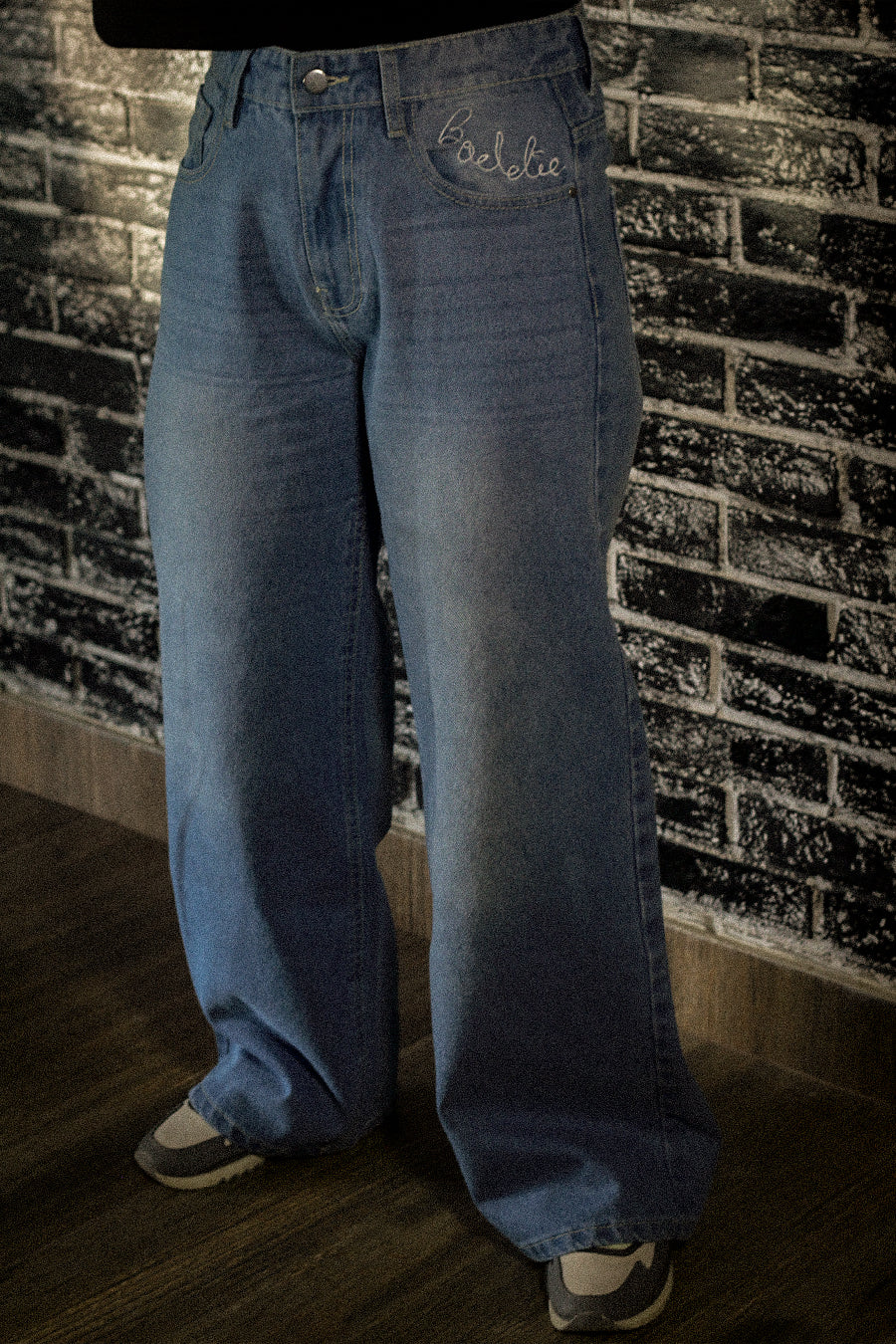 "Baddie" Wide-Leg Jeans - Sky Blue #0041 For Her