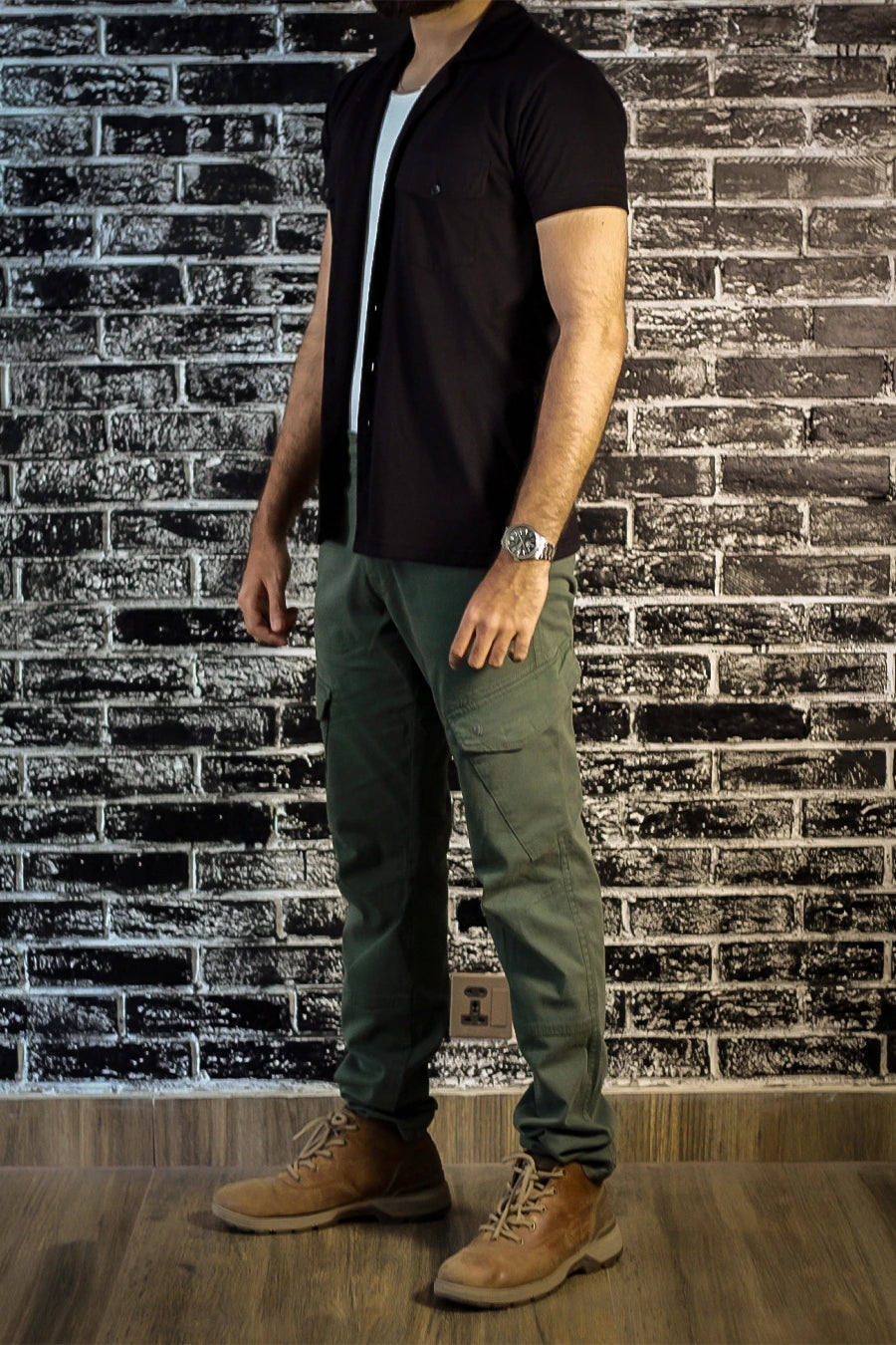 Olive Green Regular-Fit Cargo Pants 2.0 #0012 (upgraded version)