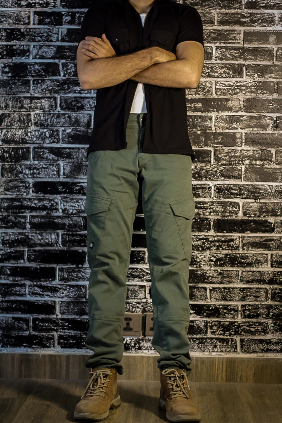 Olive Green Regular-Fit Cargo Pants 2.0 #0012 (upgraded version)