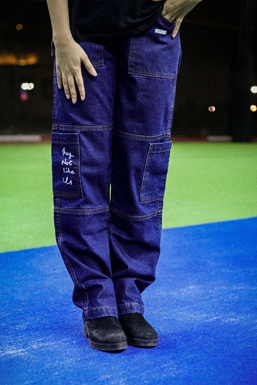 "They Not Like Us" Commando Pants - Classic Blue (Uni-sex) #0032