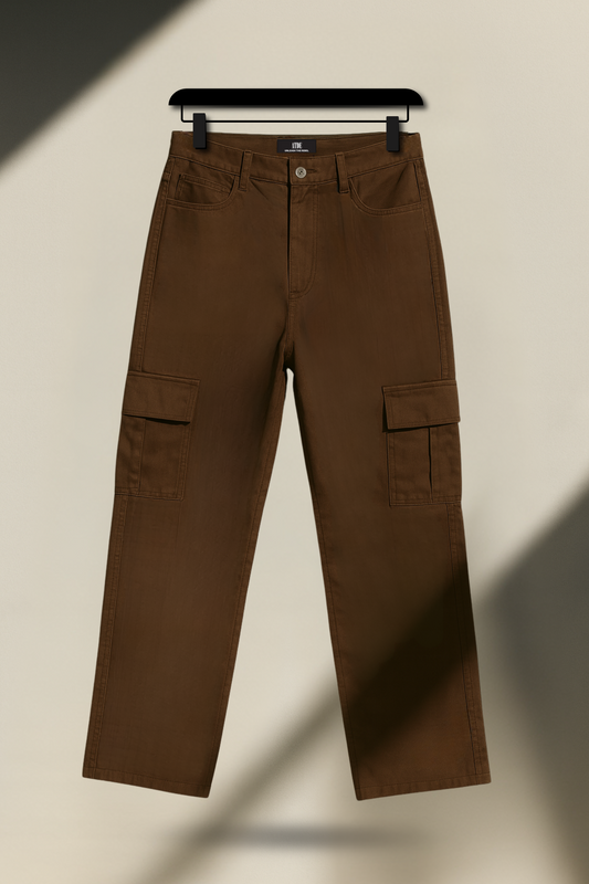 Chocolate Brown Cargo - Straight fit #0021 (Uni-Sex)