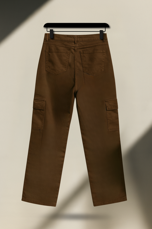 Chocolate Brown Cargo - Straight fit #0021 (Uni-Sex)