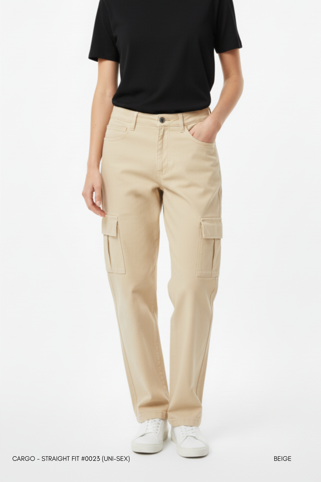 Beige cargo pant - Straight fit #0023 (Uni-Sex)