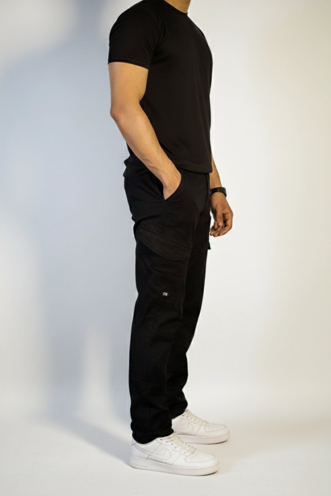 Jet Black Regular-Fit Cargo Pants 2.0 #0011 (upgraded version)