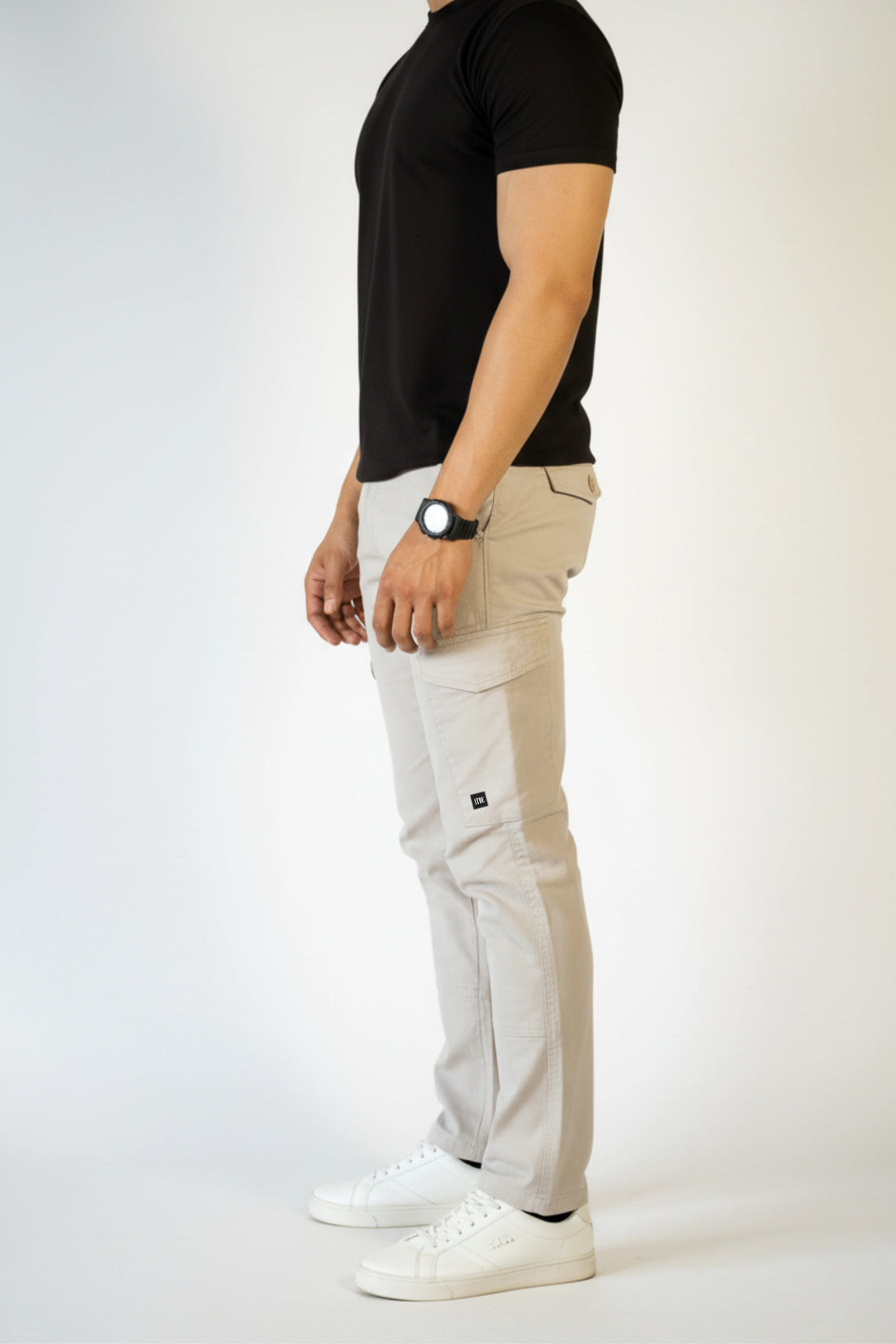 Light Grey Regular-Fit Cargo Pants 2.0 #0014 (upgraded version)