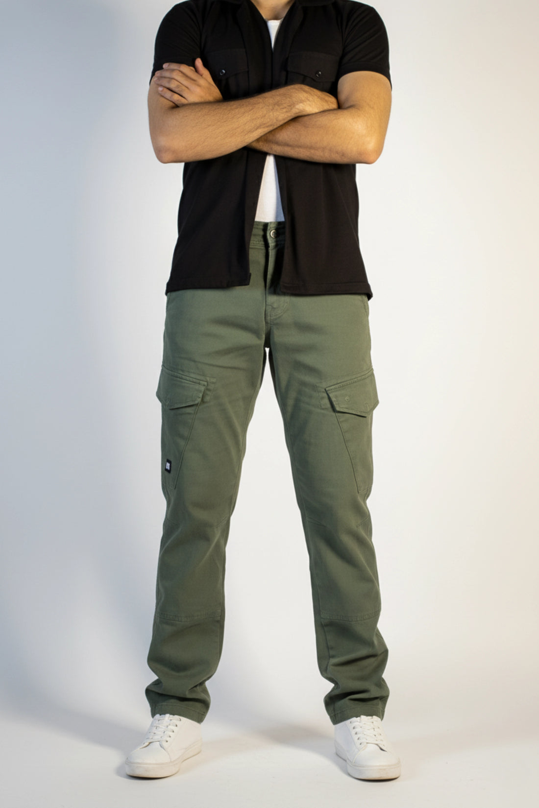 Olive Green Regular-Fit Cargo Pants 2.0 #0012 (upgraded version)