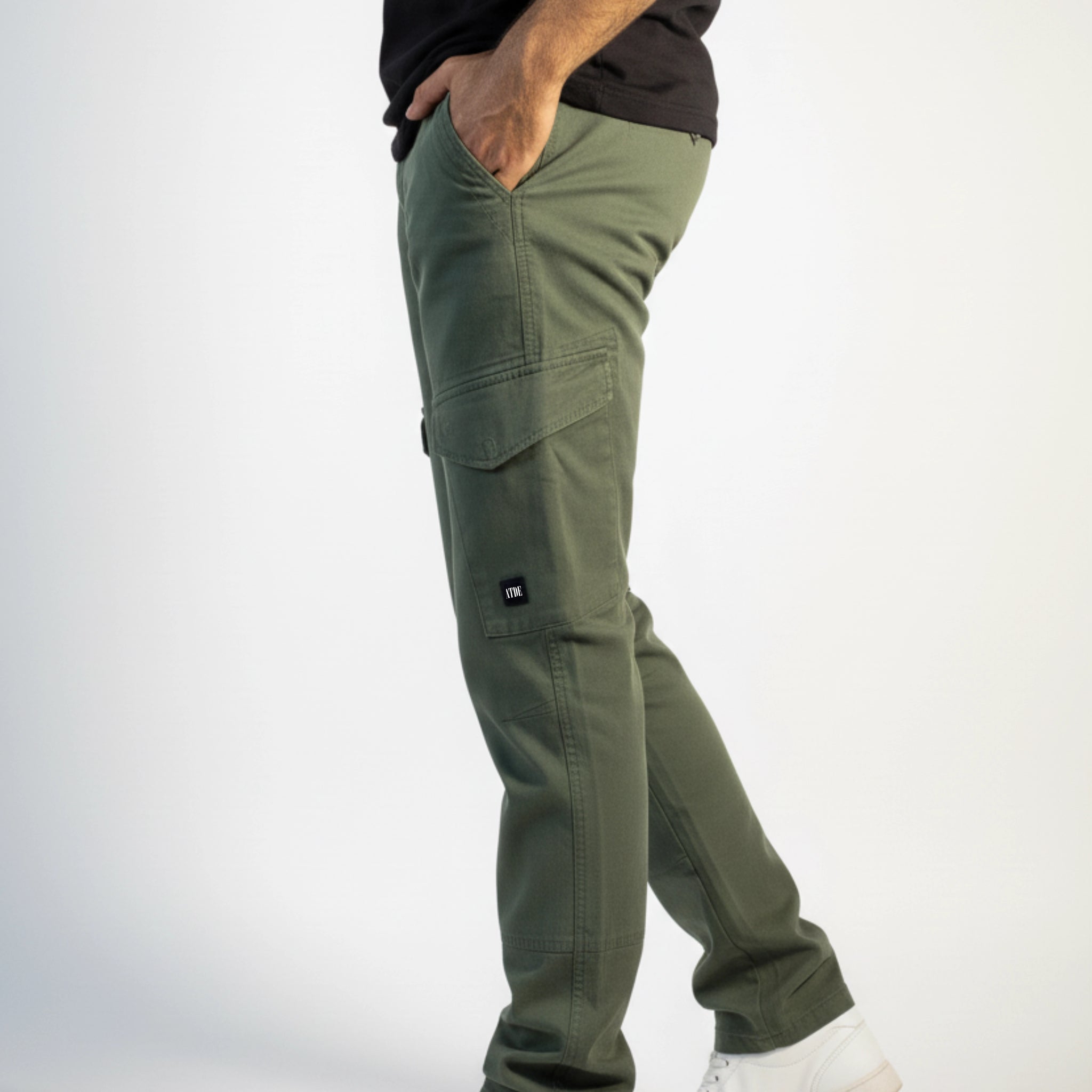 Olive Green Regular-Fit Cargo Pants 2.0 #0012 (upgraded version)
