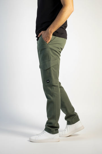 Olive Green Regular-Fit Cargo Pants 2.0 #0012 (upgraded version)