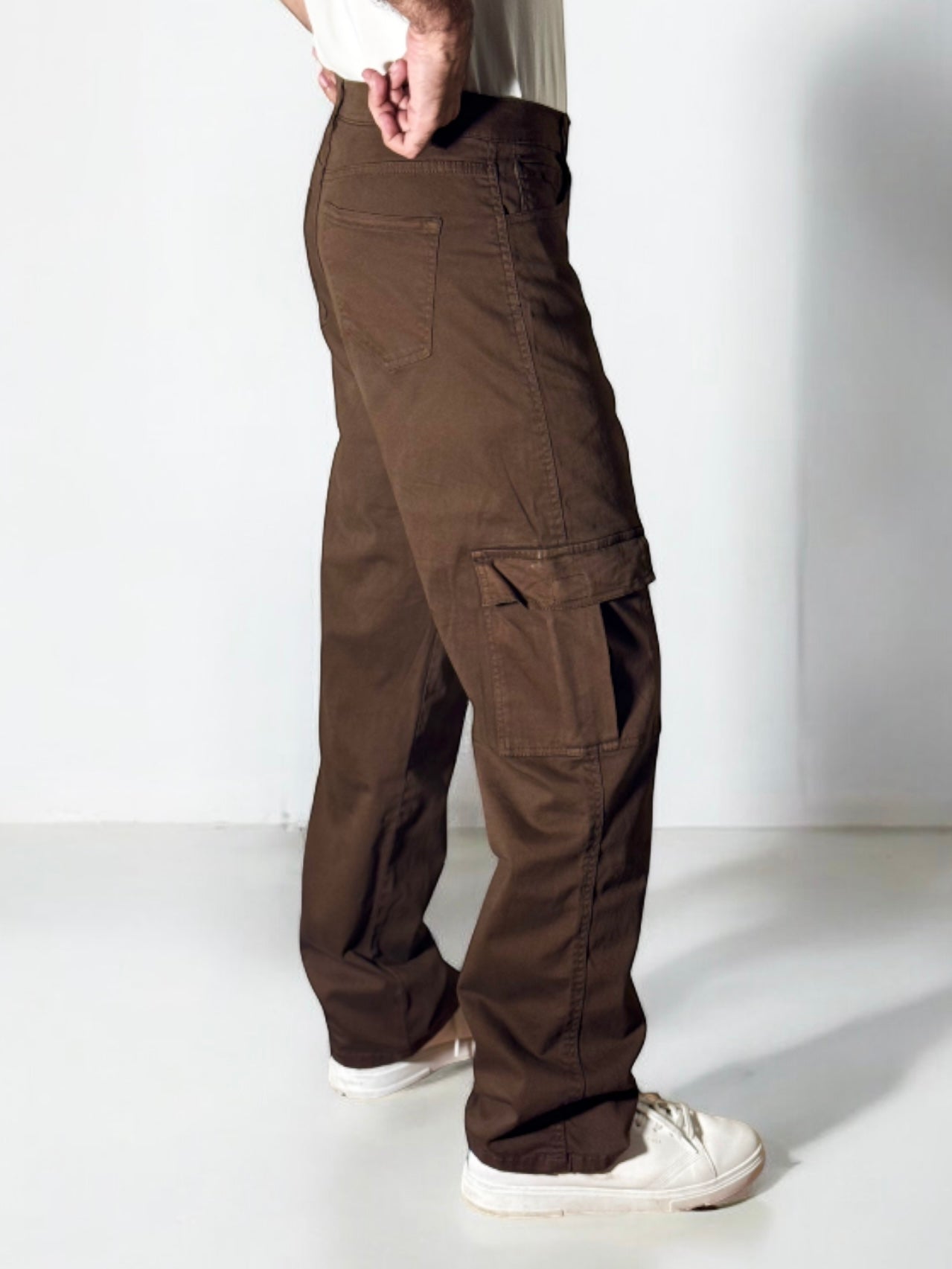 Straight-Fit Chocolate Brown Cargo Pant #0021 (uni-sex)