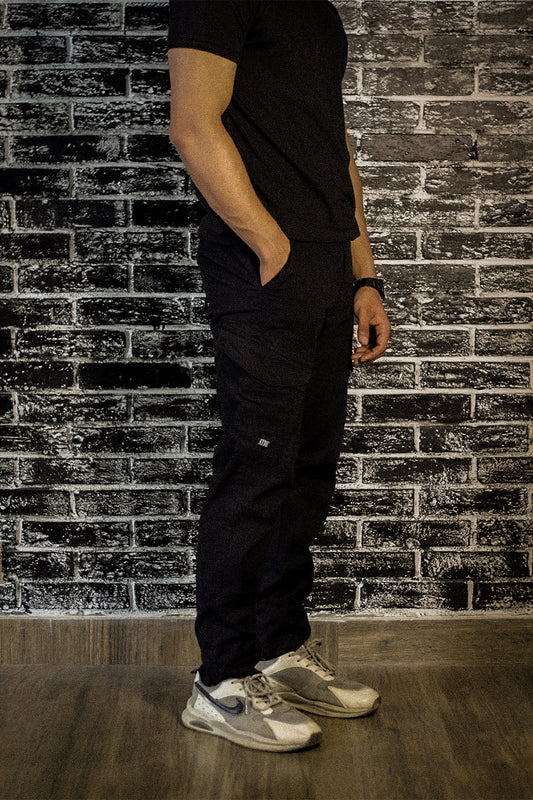 Jet Black Biker Cargo Pants 2.0 #0011 (upgraded version)