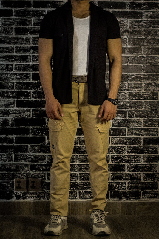 Khaki Biker Cargo Pants 2.0 #0013 (upgraded version)
