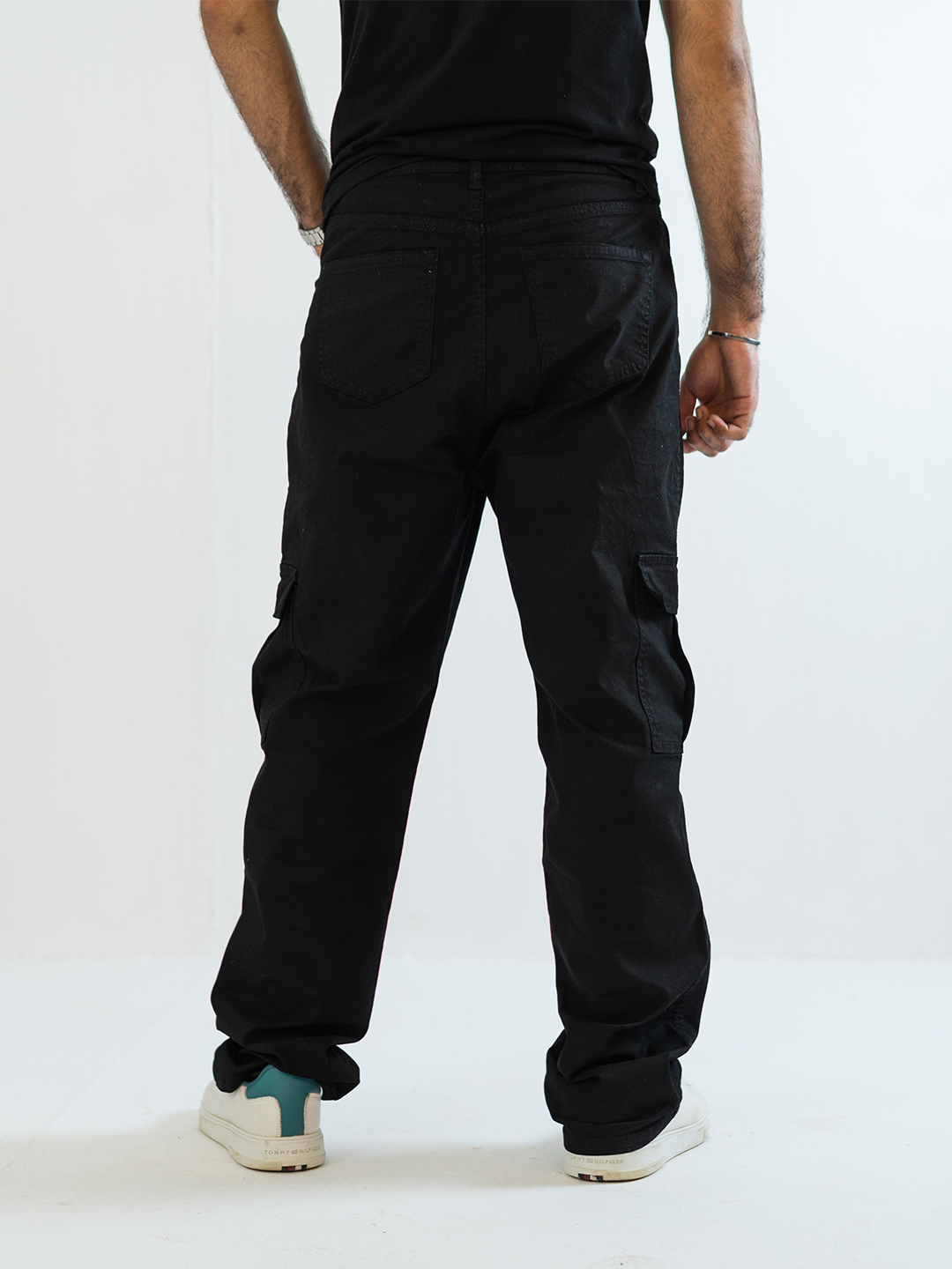 Straight-Fit Black Cargo Pant #0022 (uni-sex)