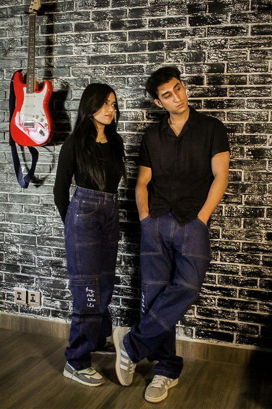 "They Not Like Us" Commando Pants - Classic Blue (Uni-sex)  #0032
