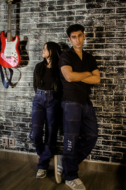 "They Not Like Us" Commando Pants - Classic Blue (Uni-sex)  #0032