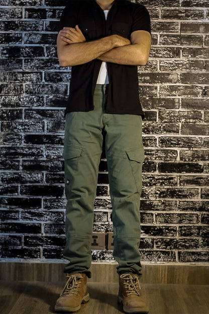 Olive Green Regular-Fit Cargo Pants 2.0 #0012 (upgraded version)