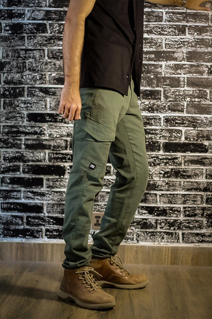 Olive Green Regular-Fit Cargo Pants 2.0 #0012 (upgraded version)