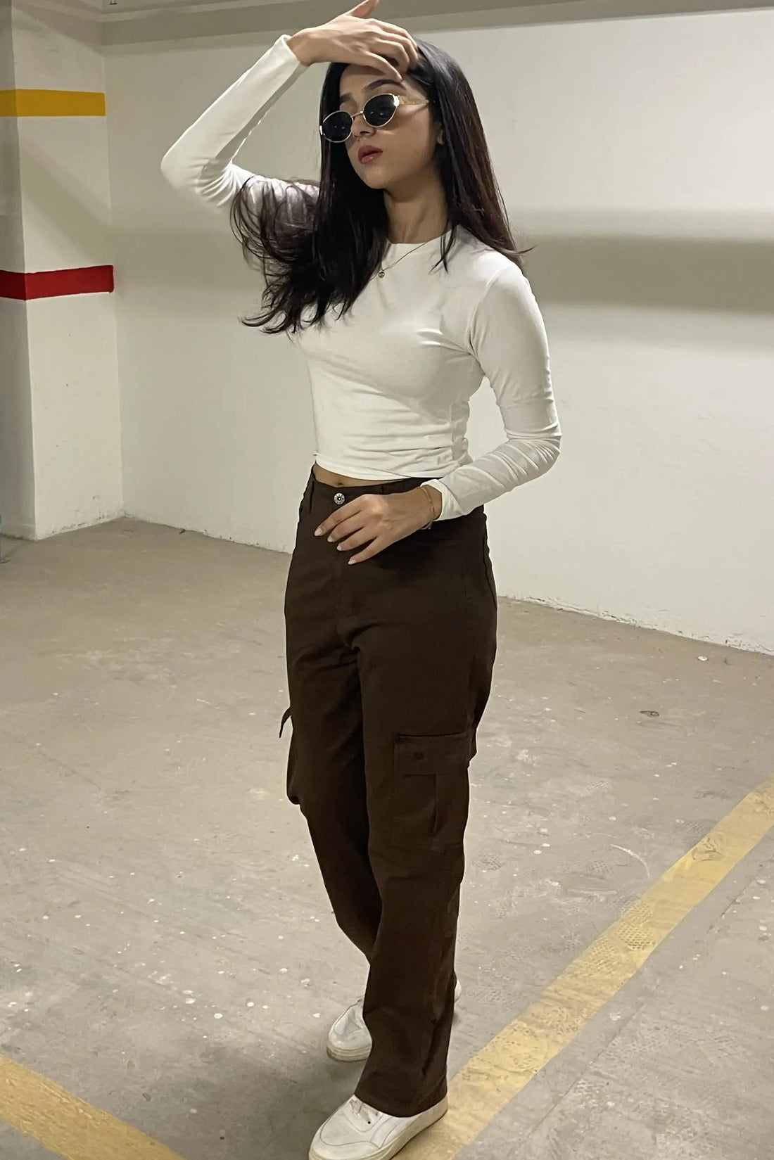 Chocolate Brown Baggy Cargo #0021 (Unisex)