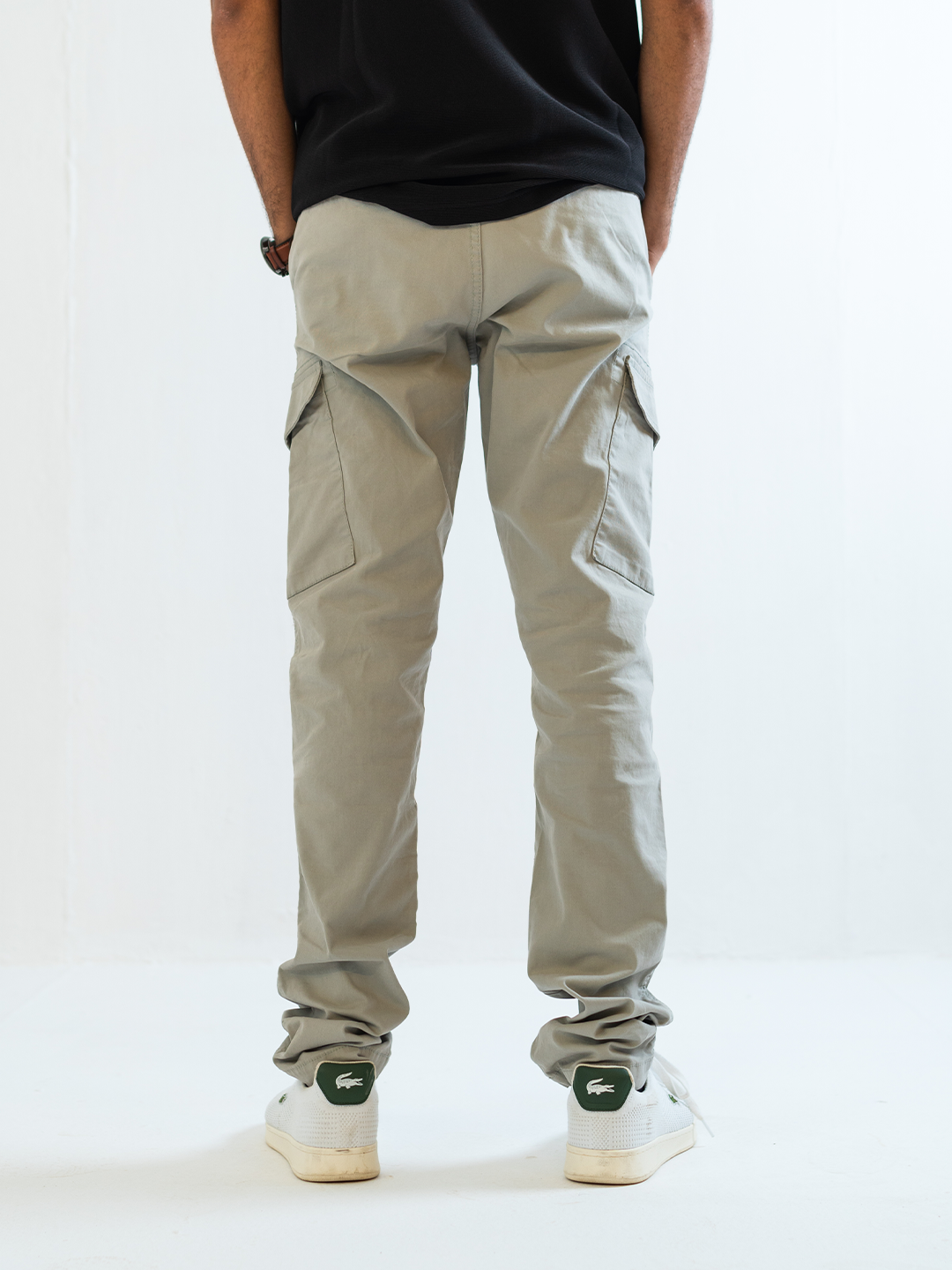 Light Grey Utility Cargo Pants #0014 (Regular-Fit)