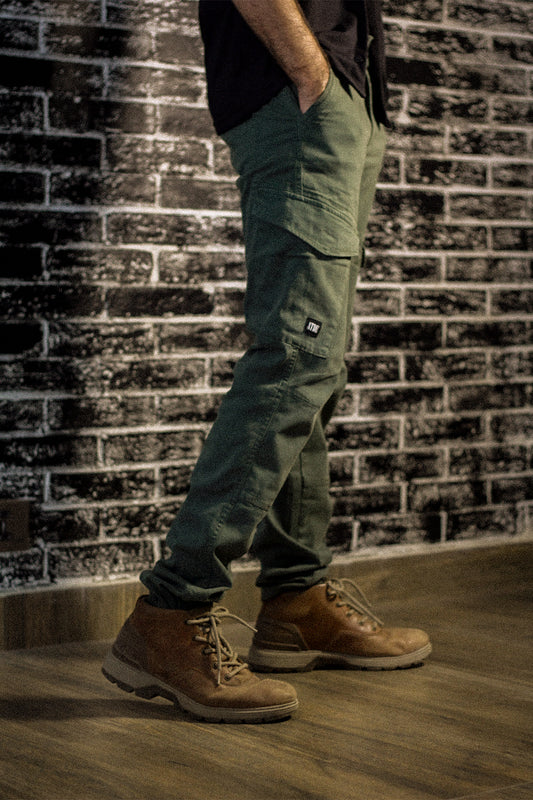Olive Green Biker Cargo Pants 2.0 #0012 (upgraded version)