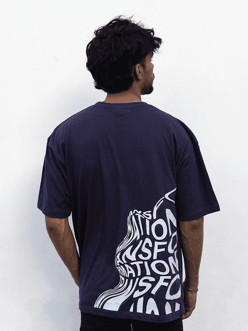 Transformation Indigo Uni-Sex Oversized Tee